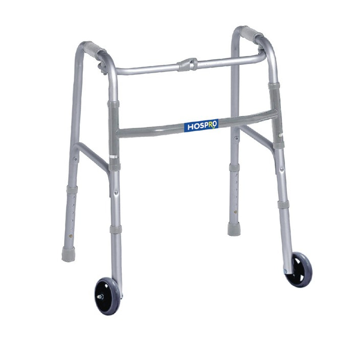 Hospro Walker, walker, walking aid, has wheels, foldable, lightweight, walking aid KJT905D [3 month warranty]